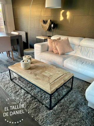 Mesa rústica de centro a medida