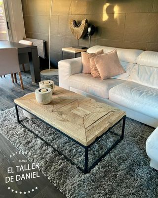 Mesa rústica de centro a medida