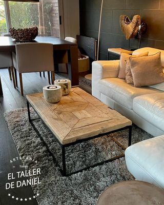 Mesa rústica de centro a medida
