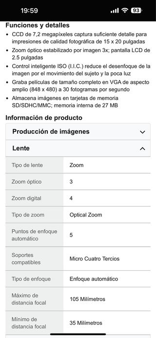 Camara fotos Lumix FX12 y Regalo Funda Samsonite.