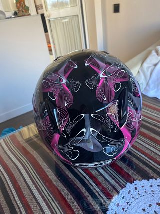 Casco integral HJC mujer talla S rosa