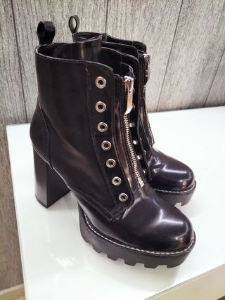 Botín Zara negro talla 37