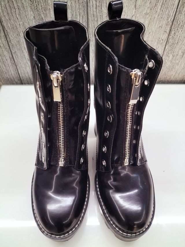 Botín Zara negro talla 37