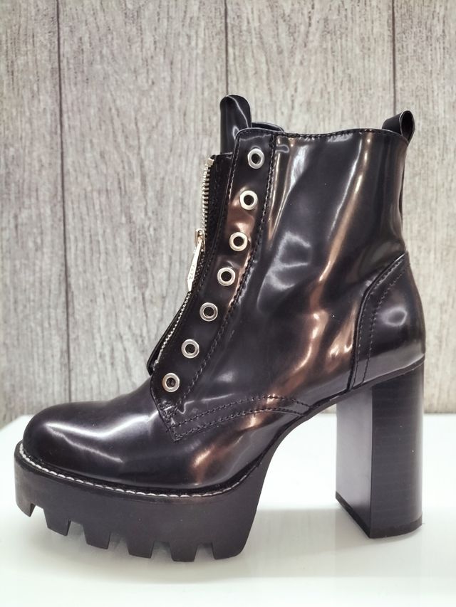 Botín Zara negro talla 37