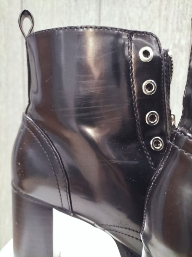 Botín Zara negro talla 37