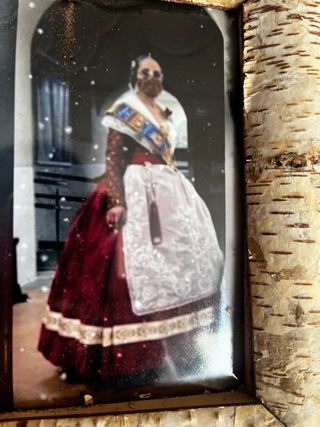 traje ala antigua , manga larga, 