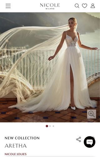 Vestido de novia Nicole Milano 2023 Talla 38