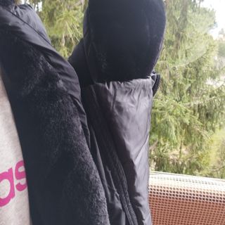 Abrigo plumas negro premamá Talla 50