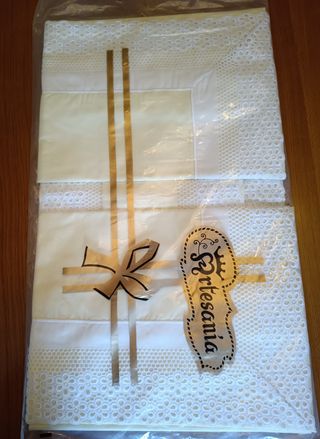 Juego de sabanas antiguas (sabana alta y almohadon