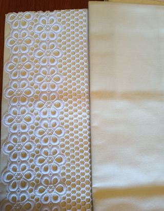 Juego de sabanas antiguas (sabana alta y almohadon