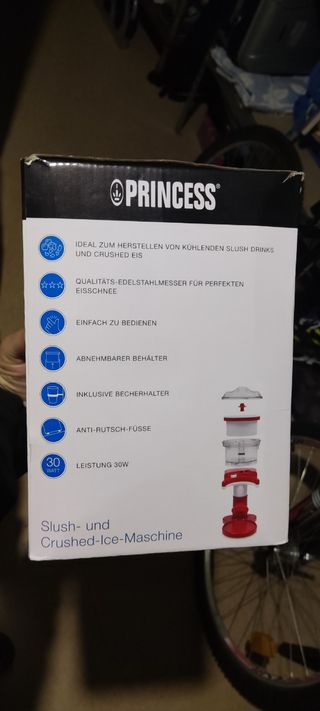 picadora de hielo princess retro