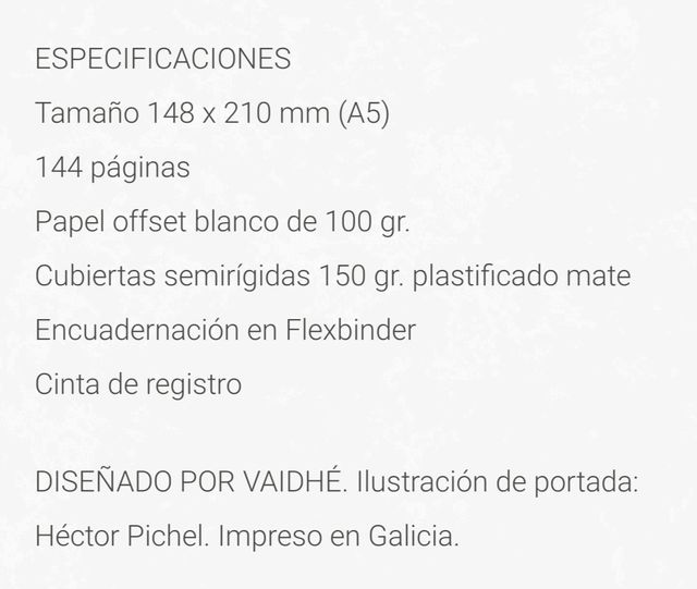 Cuaderno de viajes VAIDHÉ