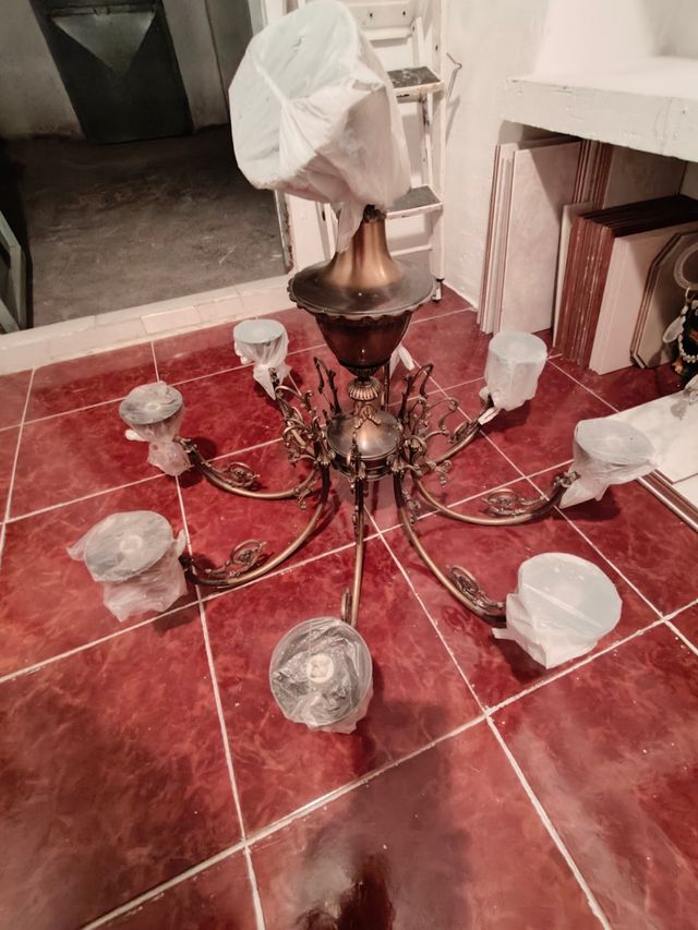 Lampara techo araña