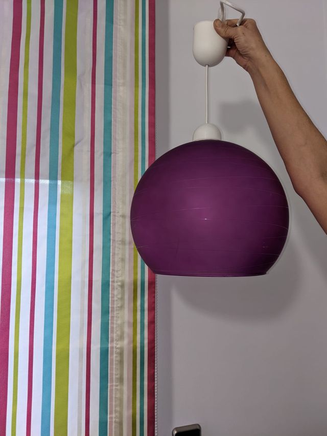 Lampara techo cristal