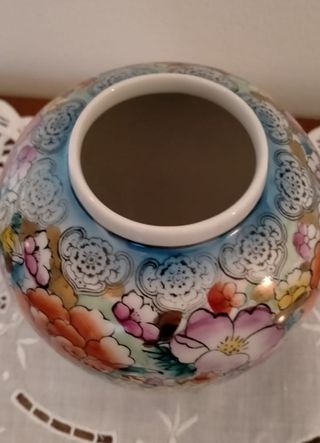 Vaso POTICHE porcellana Cinese h. 22
