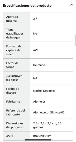 Mini Camara Vision Nocturna
