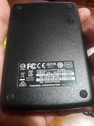 Disco duro externo toshiba 1tb 3.0