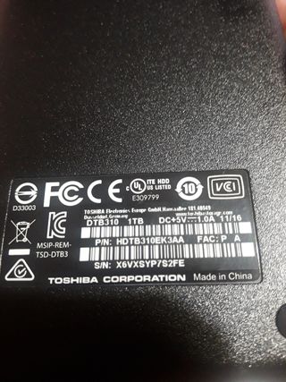 Disco duro externo toshiba 1tb 3.0