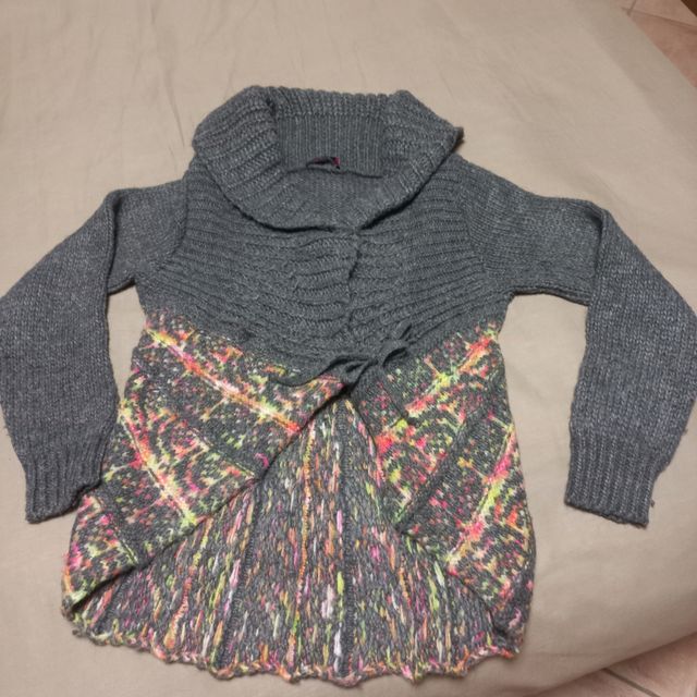 Maglione molto pesante collo sciallato