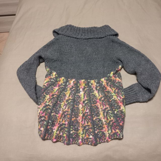 Maglione molto pesante collo sciallato