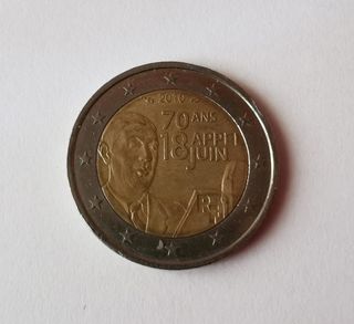 Moneda 2€ 70 ANS 18 APPEL JUIN