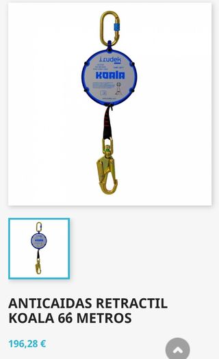 Anticaida retráctil koala 6.6 metros