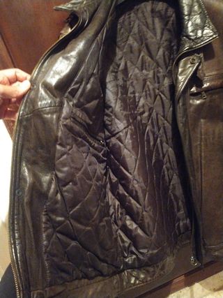 Chaqueta de piel auténtica Cortefiel