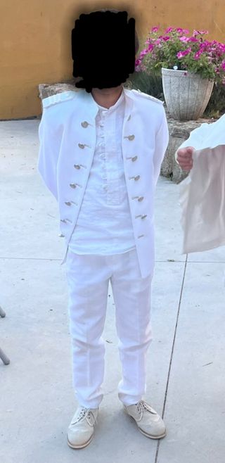 Traje de comunión niño.