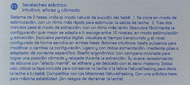 Sacaleches eléctrico chicco