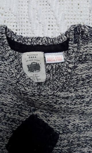 Camisola Zara, cinza mesclado