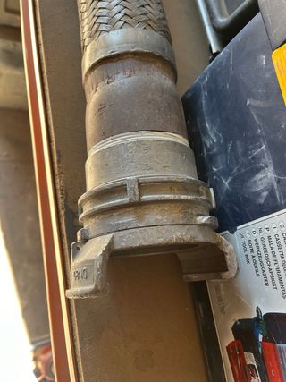 Manguera aluminio camion cisterna