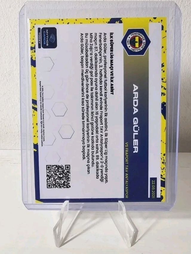 ARDA GULER -ROOKIE CARD NOVATO -FIRST SUPERLIG MAT