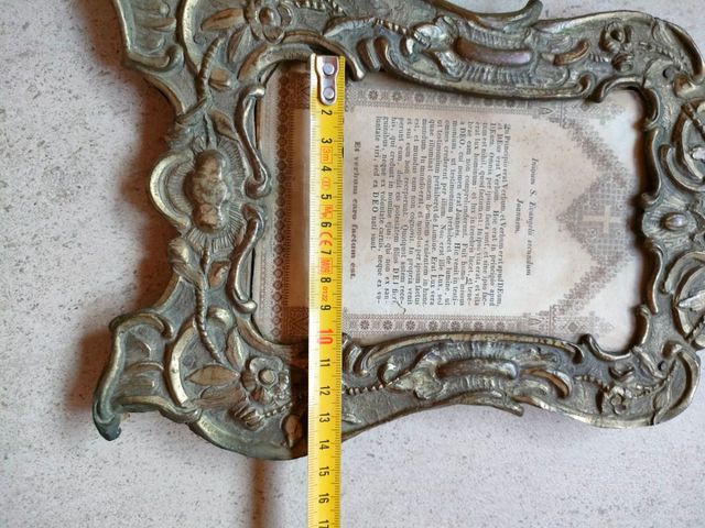 Prezioso cartagloria sec XIX con testo in latino