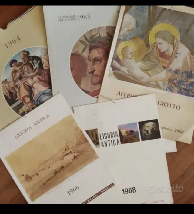 Calendario vintage 1965