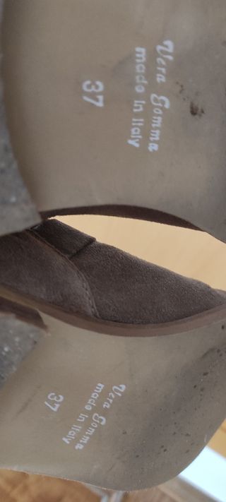 Botas piel serraje talla 37