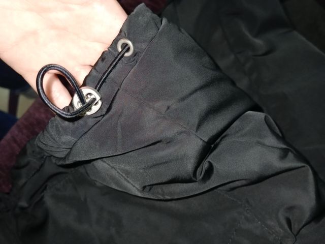 Abrigo negro reversible (L) Only