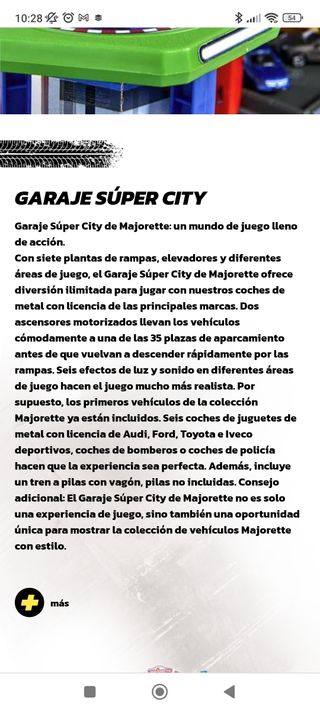 Juego garaje coches Majorette