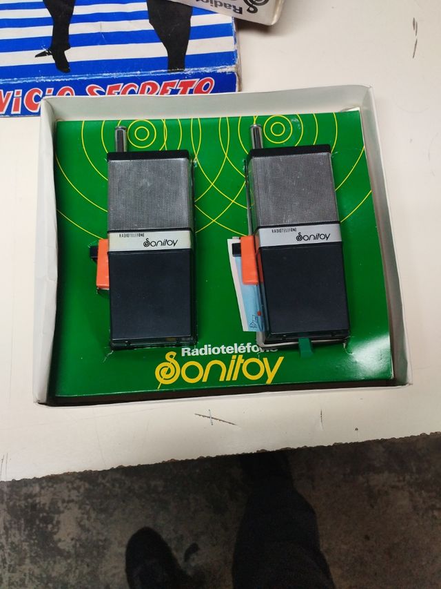 Radio teléfono juguetes vintage