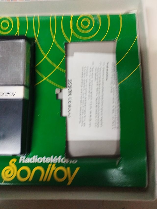 Radio teléfono juguetes vintage