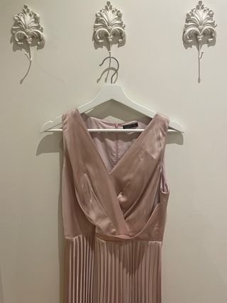 Vestido fiesta rosa palo talla 36-38