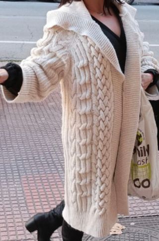 Chaqueta abrigo de lana