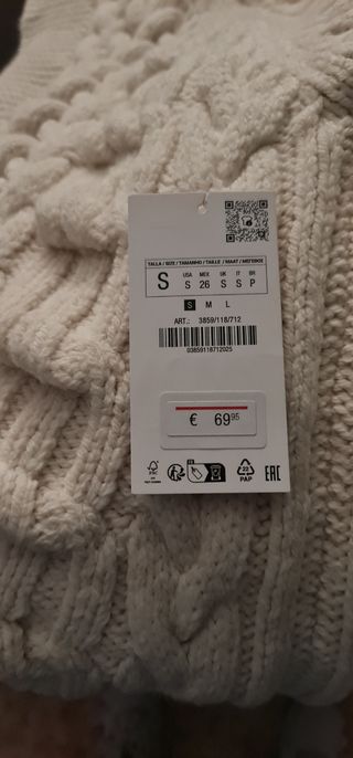 Chaqueta abrigo de lana