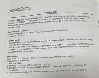 Teclado y ratón inalámbrico
