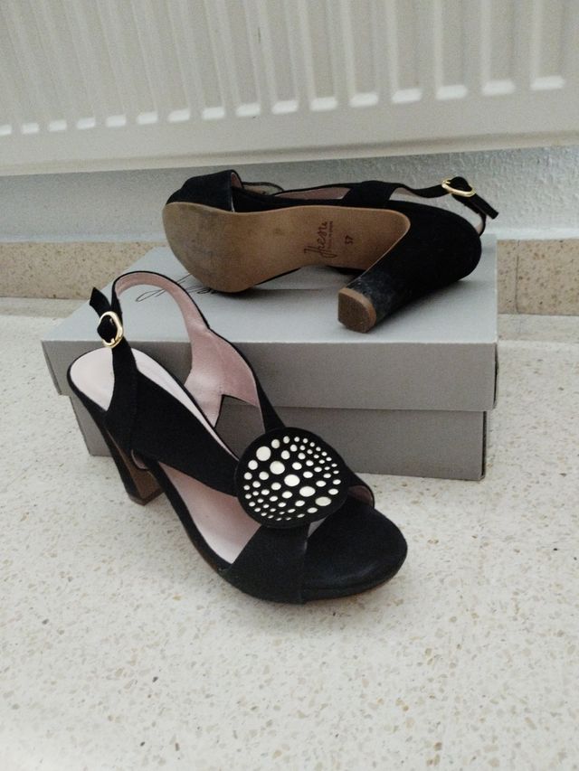 SANDALIAS NEGRAS T 37