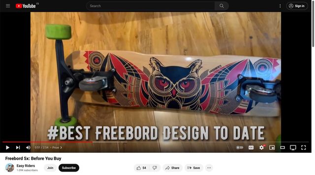 Freebord bamboo 75 cm (Owl)