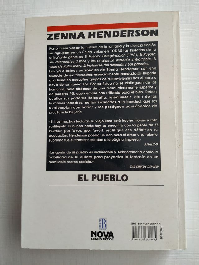 Libro El pueblo, de Zenna Henderson