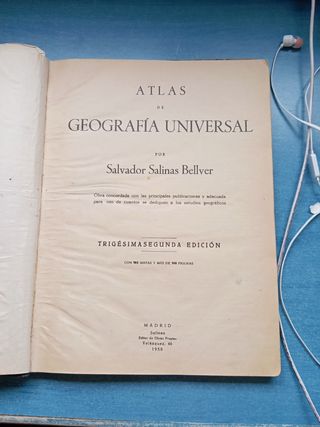Atlas 1958 geografía universal
