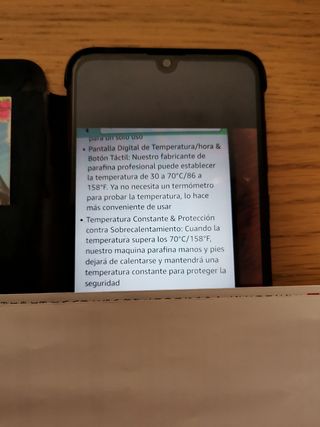 Calentador de parafina solo envio