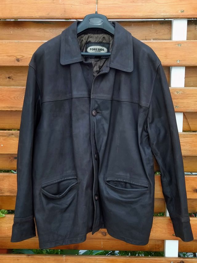 Chaqueta cuero turco marrón