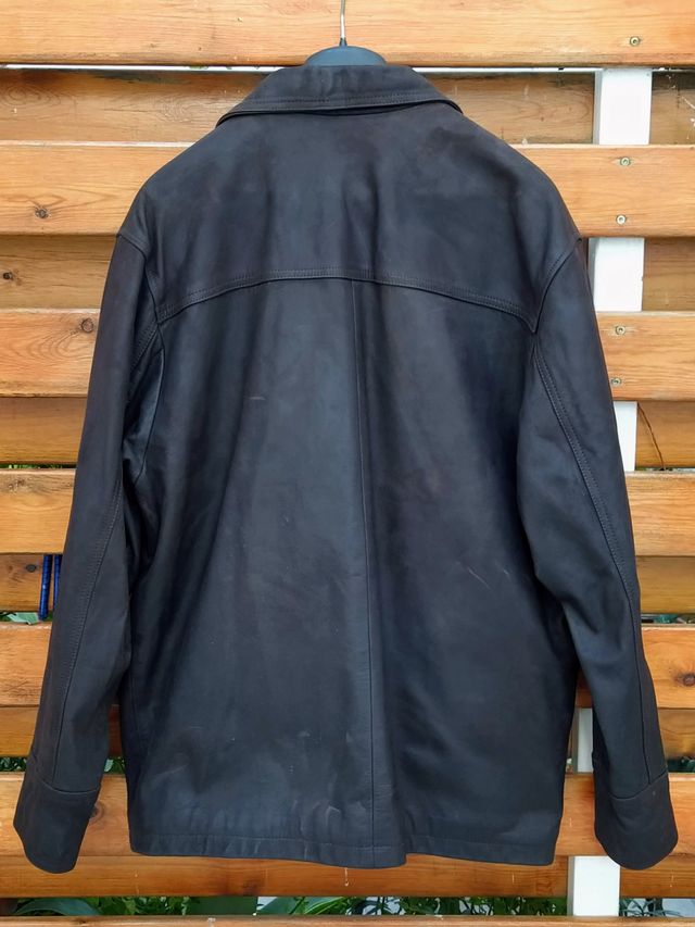 Chaqueta cuero turco marrón